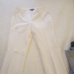 Ann Taylor 4P ivory wool lined pants